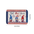 thumbnail image 3 of Harpi 4th of July Decorations Clearance, Patriotic Welcome Doormat Retro American Flags Door Mat with Slip Resistant Rubber Vintage Linen Floor Mat for Independence Day Indoor Outdoor Home, 3 of 8