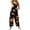 Dark Gray, variant on Womens Halloween Jumpsuits Candy Skeleton Sleeveless Backless Horror Overalls Ghost Bat Halter Funny Rompers, M