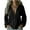 Black, variant on Wyobmus Womens Linen Shirts With Hooded Lightweight Button Up Long Sleeve Shirts Loose Fit Breathable Summer Beach Hoodies S-2X Black