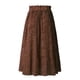 thumbnail image 4 of Falda media holgada de poliéster para mujer: cintura elástica, diseño estampado, tallas S-XL, cintura de 66-105 cm, para uso diario, 4 of 6