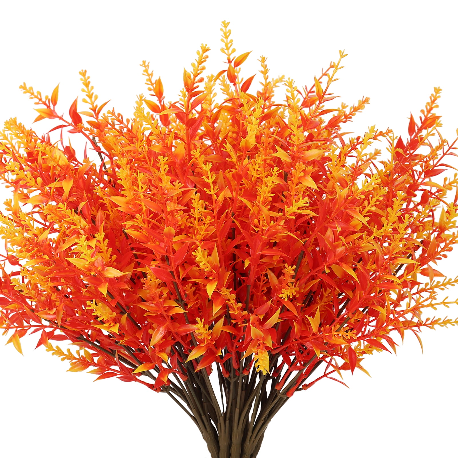 RECUTMS 8Pcs Artificial Flowers Outdoor UV Resistant Fake Plants Faux