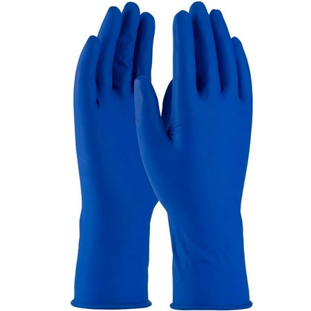Medical/Exam Latex Gloves, 11-1/2"L, Powder-Free, Blue, S, 50/Box, 62-327PF/S