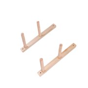 ziyahi 2 Pieces Wood Yoga Mat Storage Rack Organizer Holder Mat Yoga for Skateboard 2 Tier