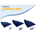thumbnail image 2 of AMiNA Folding Bed Wedge Pillow 12"- Ultimate Back and Leg Support Acid Reflux, Post-Surgery Recovery, Pregnancy, and Comfortable Bed Rest - Compact, Portable, Easy to Clean, 2 of 10