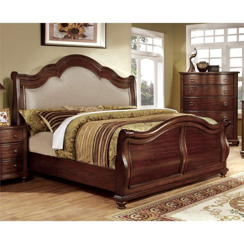 Furniture Of America Marcella, California King Upholstered Sleigh Bed