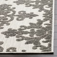 thumbnail image 3 of SAFAVIEH Cottage Damjan Geometric Floral Indoor/Outdoor Area Rug Cream/Grey, 4' x 6', 3 of 5