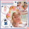 thumbnail image 2 of Graduation Plush Doll Blue, Graduation Milestone Souvenir Gift For Girl, For Preschool High School College Graduation With Gift Bag Greeting Card, 2 of 6