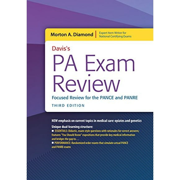 Examen de PA de Davis: Examen Ciblé pour le PANCE et le PANRE