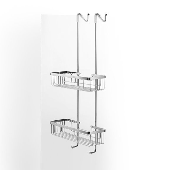 Ws Bath Collections Filo 50030 Filo Metal Hanging Double Corner Basket - Chrome