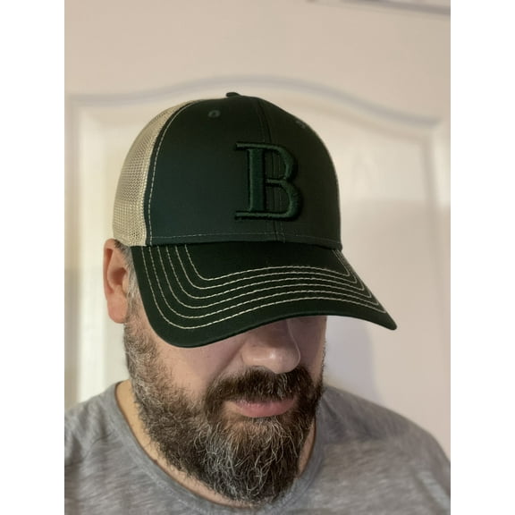 3D Letter B Or 2D Puff Embroidery Custom Hat Embroidered Structured Adjustable Fit Men Women Dad Cap Hat Customizable Personalized Hat