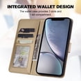 thumbnail image 4 of Compatible avec iPhone XR Étui Portefeuille Motif Animaux Mignons avec Fentes pour Cartes Couverture Rabattable, 4 of 5