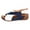 Blue2, variant on Heydday Women Open Toe Platform Slide Sandals, Adjustable Back Strap Arch Support On Wedge Slides, Breathable Lightweight Non Casual Beach Walking Summer Orthotic Comfort Sandals(Blue2/36)