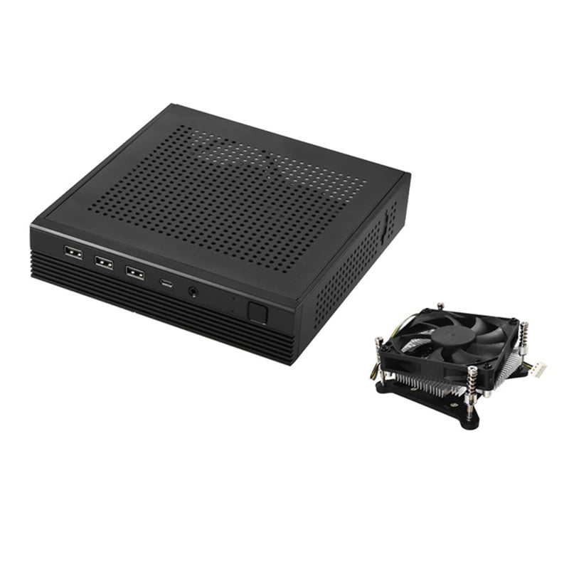TX06 Desktop ITX Case HTPC Chassis Mini Game Computer Chassis with Radiator for Ultra-Thin Motherboard - Walmart.com