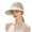 Beige, variant on Womens Sun Visor Hats Lightweight Wide Brim Sun Protection Open-Top Beach Hat Outdoor Foldable Straw Sun Hats for Travel