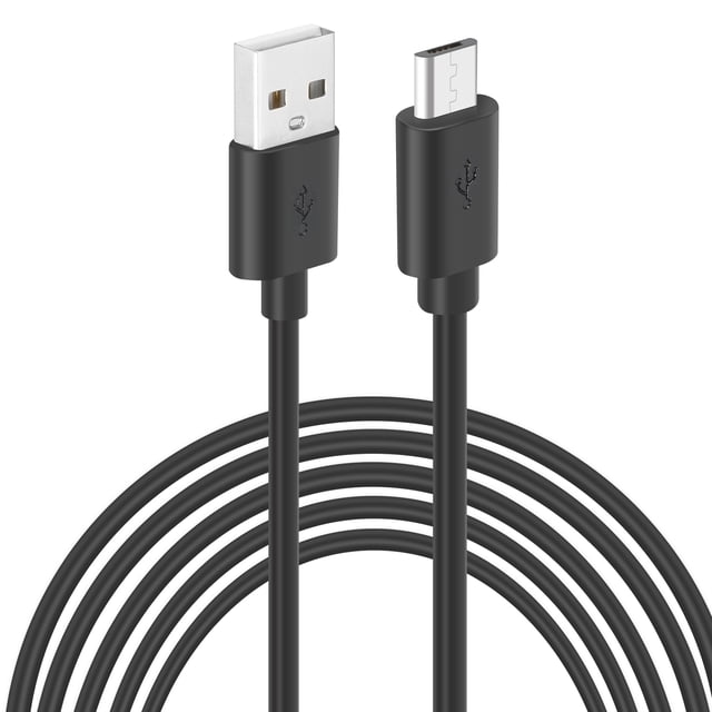 Uxcell Câble d'Extension d'Alimentation USB vers Micro USB 33 Pieds, Long Câble de Charge, Noir