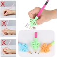 thumbnail image 3 of Guide de Doigts pour Enfants, 8 Pcs Poignées en Silicone pour Crayons, Aide à l'Écriture, Poignée pour Crayons, 3 of 5