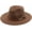 Brown, variant on Women Straw Panama Hat Travel Fedora Beach Sun Hats Wide Brim Straw Roll up Hat UPF 50+