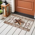 thumbnail image 5 of Texas Star Grey Wooden 2'x3' Washable Rug, Farmhouse Berry Countryside Non-Slip Soft Doormat Area Rugs for Entrance Bathroom Bedsides, StainResistant Carpet for Kitchen Bedroom, Entryway Floor Mat, 5 of 9
