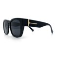 thumbnail image 6 of Polarized Oversized High Temple Horn Rim Fit Over Fashion Sunglasses All Black, 6 of 8