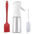 thumbnail image 1 of Pulverizador de aceite de vidrio Rociador de aceite de plástico Dispensador de aceite de 200 ml con cepillos Botella de aerosol recargable portátil para vinagre Cocinar Vino Salsa de soja Cocinar Horn Eccomum Pulverizador de aceite de vidrio, 1 of 7
