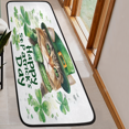thumbnail image 6 of CURLYOOT St. Patrick's Day Animal Cat Runner Rug 2'x6' Washable Kitchen Runner Rug Indoor Non Slip Laundry Rugs Floor Carpet for Hallway Kitchen Entryway Bedroom Living Room, 6 of 9