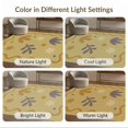 thumbnail image 6 of ODIKA 4'x6' Yellow Soft Charm with Playful Nature Washable Area Rug Elegant Star and Leaf Patterns for Modern Decor Non-Slip, Chair-Friendly, Flatwoven for Home Office, Under Desk, 6 of 6