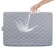 thumbnail image 1 of Pack and Play Sábanas protectoras de colchón ajustables impermeables Pack and Play Funda de colchón compatible con Graco Pack n Play & Dream On Me & Pamo Babe Playpen/Playard Sheet acolchada gris 39", 1 of 5