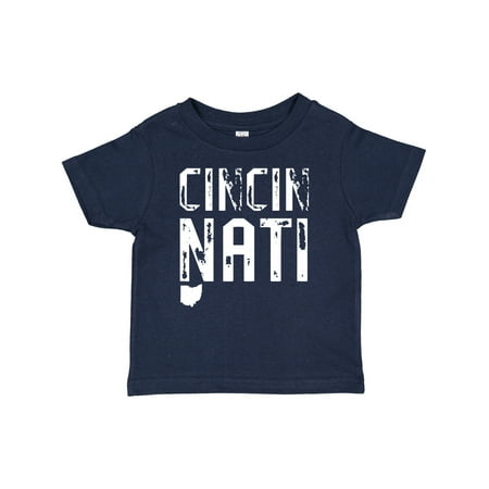 

Inktastic Cincinnati Ohio Distressed Font Gift Baby Boy or Baby Girl T-Shirt