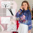thumbnail image 6 of Xoenoiee Axolotl Gift Galaxy Print Oversized Sweatshirts for Girls Christmas Cropped Zipper Hoodies Xmas Outfits Half Zip Pullover Fall Winter 2025 Trendy Clothes, 9-10 Years, 6 of 7