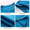 thumbnail image 3 of Men Sports Shirt O Neck Short Sleeve Stretchy Quick-dry Running, 3 of 8
