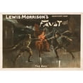 thumbnail image 2 of Springer Litho. Co. 14x11 Gold Ornate Wood Frame and Double Matted Museum Art Print Titled - Lewis Morrison's Magnificent New Faust (1889), 2 of 4