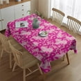 thumbnail image 2 of Pink Breast Cancer Rectangle Tablecloth 60"x84",Waterproof Polyester Rectangle Table Cloth, Wipeable Spillproof Polyester Tablecloth for Dining, Camping, Indoor and Outdoor, 2 of 5