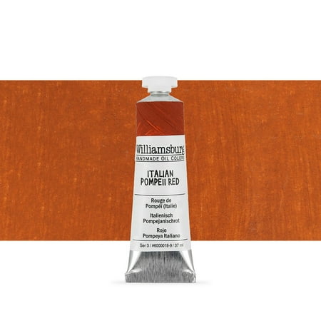 UPC: 0877463001352 | Williamsburg Handmade Oil Paint 37 ml Italian Pompeii Red