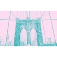 thumbnail image 2 of Phillip, Jamie 18x13 Black Ornate Wood Framed with Double Matting Museum Art Print Titled - Brooklyn Bridge 1, 2 of 4