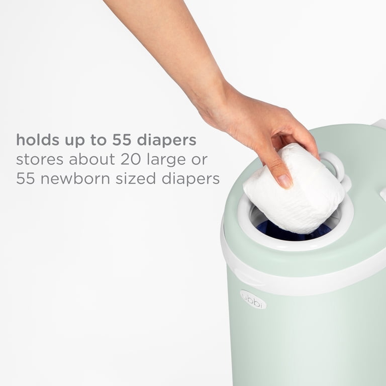 Ubbi Stainless Steel Diaper Pail, Odor Locking, Award-Winning