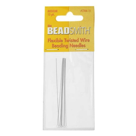 The Beadsmith Beading Needles Flexible Twisted Medium (10)