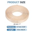 thumbnail image 2 of Uxcell Edge Banding, Wood Veneer Tape Pre-glued Flexible Plywood Edge Banding with Hot Melt Adhesive for Furniture Restoration Maple 1 Inch x 49 ft, 2 of 7