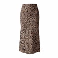thumbnail image 4 of Skirts for Women Midi Length White Ruffled Styles Polka Dot Stretchable Fabric Women's Flowy Handkerchief Hemline Midi Skirt, 4 of 5
