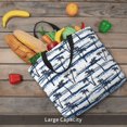 thumbnail image 4 of KLL Retro Coconut Tree Pattern Aesthetic Tote Bag for Women Beach Bag Shopping Bags Shoulder Bag Reusable Grocery Bags, 4 of 5