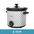 thumbnail image 5 of BLACK+DECKER 4-Quart Slow Cooker, White/Black Polka Dot, SC1004D, 5 of 15