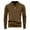 Brown, variant on Wutalume Men's Casual Loose Fit Solid Color Semi-Zipper Stand-Up Collar Sweater, Warm Long Sleeve Pullover Knitted Top for Relaxed Wear,Army Green L