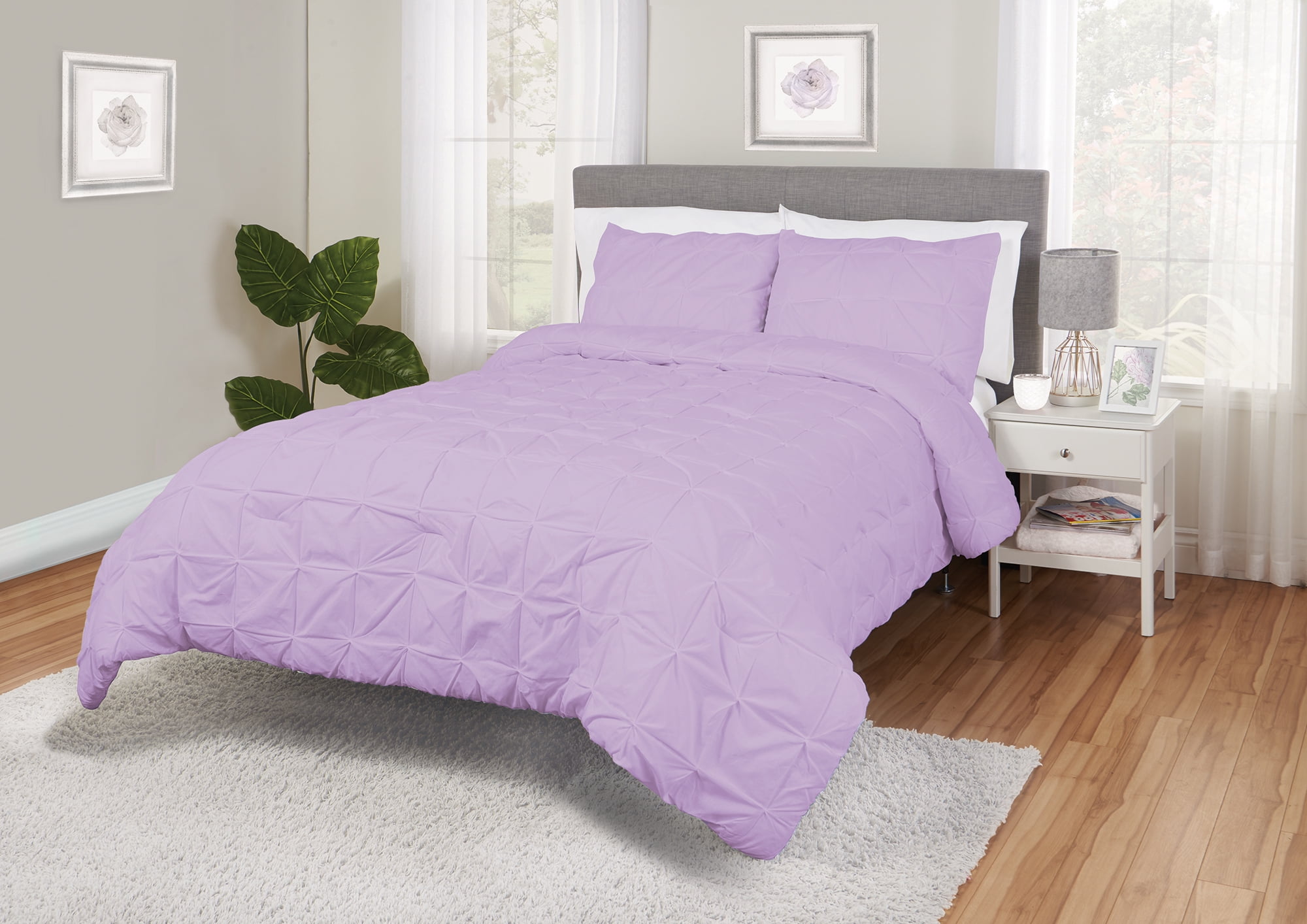 Better Homes Gardens Pintuck Blocks Cotton Comforter Sham Set Multiple Colors