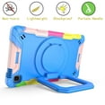 thumbnail image 4 of Epicgadget Case for Samsung Galaxy Tab A7 Lite 8.7” Tablet (SM-T220/SM-T225) 2021 Released ) - Protective Hybrid Shockproof 360 Rotating Ring Stand Cover Case with Shoulder Straps (Candy/Blue), 4 of 5