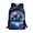 Futuristic Neon Soccer Pattern, variant on UK Flag Soccer Ball Daypack for Men, 17 Inch Smooth Zippers Large Capacity Backpack for Travel Daily Use