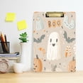 thumbnail image 2 of FORMRS Acrylic Clipboard with Low Profile Clip Standard A4 Letter Size, 12.5" x 9", Halloween Ghosts, 2 of 8