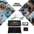 thumbnail image 6 of Joopin Pilot Lightweight UV400 Protection Unisex Metal Frame Polarized Sunglasses, Silver, 6 of 7
