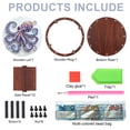 thumbnail image 3 of DIY Diamond Painting Kit Round Storage Box, Octopus Pattern Tray Decorative Craft, Desktop Item Storage, Multifunctional Creative Holiday Gift, 3 of 7