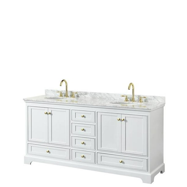 Wyndham Collection Wcs202072dwgcmunom 35 X 72 22 In Deborah Double Bathroom Vanity With White Carrara Marble Countertop Undermount Oval Sink Brushed Gold Trims Com - Deborah Over Toilet Wall Cabinet By Wyndham Collection White Wyndham Collection Wcs202072dwgcmunom 35 X 72 22 In Deborah Double Bathroom Vanity With White Carrara Marble Countertop Undermount Oval Sink Brushed Gold Trims Com - Deborah Over Toilet Wall Cabinet By Wyndham Collection White