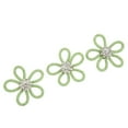 thumbnail image 4 of Sac 3 Pcs Broche à Chaussures Couleurs Mignonnes 6cm Strass Grand Forme de Fleur Broche pour Chaussures Sac Robe de Mariage, 4 of 7