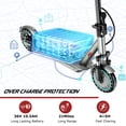 thumbnail image 4 of 350W Electric Scooter for Adults, 19MPH & 21 Miles Long Range, 8.5" Solid Tires，Folding Commuting E-Scooter with Dual Suspension, 4 of 8